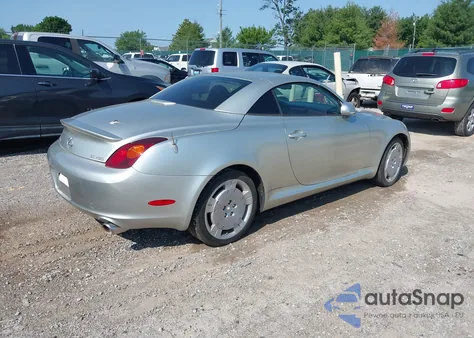 2004 Lexus Sc 430 из США, поврежденный, VIN JTHFN48YX40050423